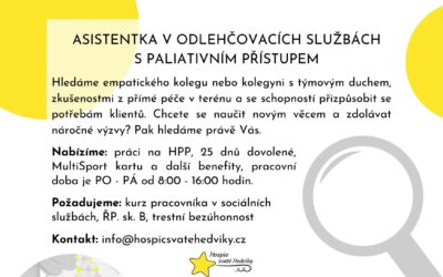 Asistentka odlehčovací služby